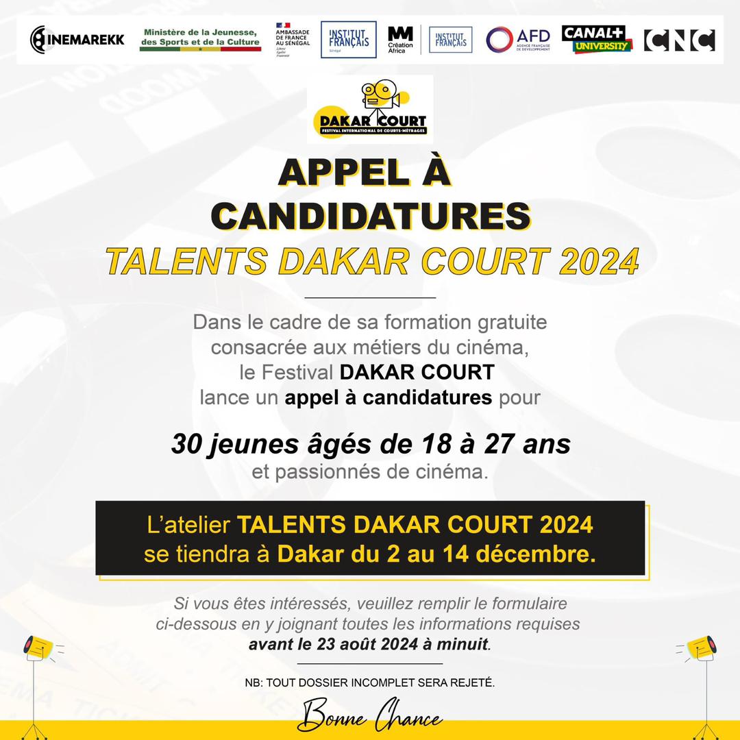 L’atelier TALENTS DAKAR COURT 2024